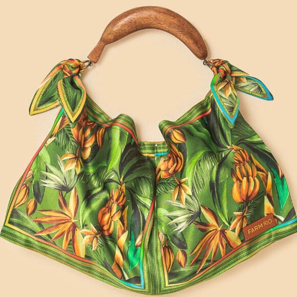 FARM Rio Farm Rio Silk Scarf Bag Spring Exotic - Picture 4 of 15
